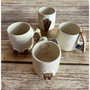 4-FITZ & FLOYD SKI MUGS